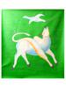 ATTR MANJIT BAWA INDIAN OIL PAINTING GOAT AND DOVE PIC-0
