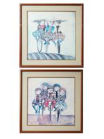 2 BOLIVIAN LITHOGRAPHS BY GRACIELA RODO BOULANGER