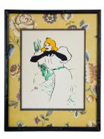 VINTAGE SILKSCREEN AFTER HENRI DE TOULOUSE LAUTREC