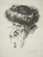 JUDAICA RABBI PORTRAIT LITHOGRAPH BY IRVING WEINSTEIN