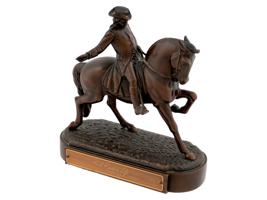 AMERICAN BRONZE EQUESTRIAN FIGURINE OF PAUL REVERE