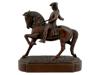 AMERICAN BRONZE EQUESTRIAN FIGURINE OF PAUL REVERE PIC-2