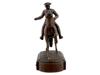 AMERICAN BRONZE EQUESTRIAN FIGURINE OF PAUL REVERE PIC-3