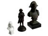 VINTAGE NAPOLEON BONAPARTE BRONZE AND PORCELAIN FIGURINES PIC-1