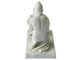 ANTIQUE PARIAN PORCELAIN FIGURE GANIMED AND THE EAGLE