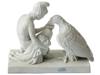 ANTIQUE PARIAN PORCELAIN FIGURE GANIMED AND THE EAGLE PIC-2