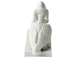 ANTIQUE PARIAN PORCELAIN FIGURE GANIMED AND THE EAGLE