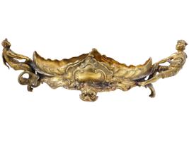 ANTIQUE MERMAID GILT SPELTER SCULPTURAL CENTERPIECE