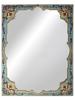 ART NOUVEAU FRENCH CHAMPLEVE ENAMEL WALL MIRROR PIC-0