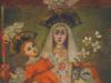 ANTIQUE SPANISH COLONIAL SCHOOL MADONNA CHILD ICON PIC-2