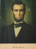 1920S COLOR LITHOGRAPH PORTRAIT OF ABRAHAM LINCOLN PIC-1