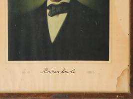 1920S COLOR LITHOGRAPH PORTRAIT OF ABRAHAM LINCOLN