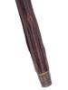 VINTAGE HAND CARVED WOODEN CANE W METAL HANDLE PIC-7