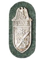 WWII NAZI GERMAN NARVIK SHIELD MILITARY BADGE