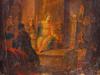 ANTIQUE OIL BIBLICAL STORY JESUS CHRIST PAINTING PIC-1