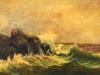 RUSSIAN ATTR TO IVAN AIVAZOVSKY OIL SEASCAPE PAINTING PIC-1