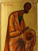 RUSSIAN LARGE APOSTLE PETER ICON ATTR FOMIN TERENTY