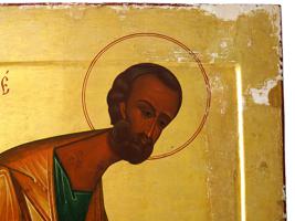 RUSSIAN LARGE APOSTLE PETER ICON ATTR FOMIN TERENTY
