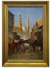 ANTIQUE 19TH ORIENTAL OIL PAINTING BY OTTO PILNY PIC-0