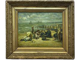 ALEXANDER MARK ROSSI BRITISH OIL PAINTING C 1900