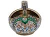 RUSSIAN GILT SILVER CLOISONNE ENAMEL PAN SLAVIC KOVSH PIC-4