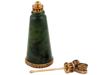 RUSSIAN SILVER ENAMEL NEPHRITE JADE PERFUME BOTTLE PIC-4