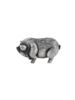 RUSSIAN 84 SILVER PIG FIGURINE WITH GEM STONE EYES PIC-1