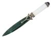 RUSSIAN SILVER CLOISONNE ENAMEL JADE LETTER OPENER PIC-0