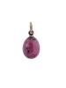 RUSSIAN 14K GOLD MOUNTED RHODONITE EGG PENDANT PIC-0