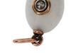 RUSSIAN 14K GOLD WHITE JADE AND DIAMOND EGG PENDANT PIC-4