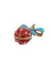 RUSSIAN 84 GILT SILVER ENAMEL RED EGG PENDANT PIC-3