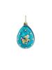 RUSSIAN GILT SILVER ENAMEL SAGITTARIUS EGG PENDANT PIC-0