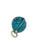 RUSSIAN GILT SILVER ENAMEL SAGITTARIUS EGG PENDANT PIC-2