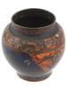 ANTIQUE EARLY MEIJI JAPANESE CLOISONNE ENAMEL VASE PIC-2