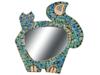 FRENCH LES ARGONAUTES VALLAURIS CAT CERAMIC MIRROR PIC-0