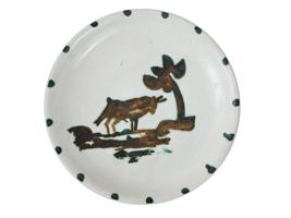 LTD PICASSO EDITION BULL GLAZE POTTERY CERAMIC PLATE