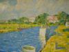 THOMAS MANLEY AMERICAN IMPRESSIONIST OIL PAINTING PIC-1