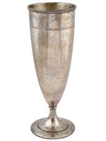 TIFFANY AND CO STERLING SILVER FOOTED GOBLET GLASS