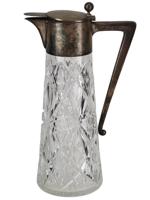 FRIEDLANDER 800 SILVER GERMAN AND CRYSTAL PITCHER