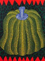 JAPANESE PUMPKIN ACRYLIC PAINTING AFTER YAYOI KUSAMA