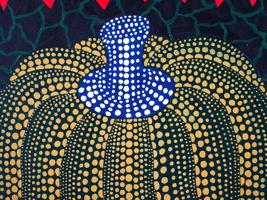 JAPANESE PUMPKIN ACRYLIC PAINTING AFTER YAYOI KUSAMA