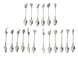 THREE STERLING SILVER CAVIAR SPOONS SETS IOB