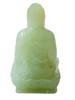 CHINESE HAND CARVED PURE GREEN JADE STATUE OF BUDDHA PIC-4