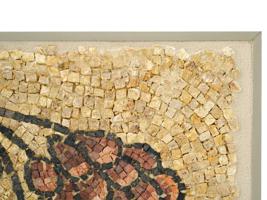 ANCIENT ROMAN MOSAIC FEATURING A GRAPEVINE