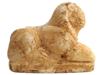 ANCIENT EGYPT LATE PERIOD CARVED MARBLE SPHINX FIGURINE PIC-3
