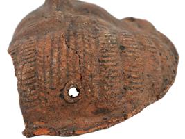 FRAGMENT OF AN ANCIENT ROMAN TERRACOTTA MASK