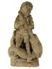 ANCIENT BYZANTINE STONE STATUE ST GEORGE SLAYING DRAGON PIC-0