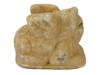 ANCIENT CARVED MARBLE SPHINX FIGURE WITH MYTHICAL FACE PIC-4