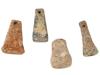 FOUR ANCIENT ROMAN LEAD LOOM WEIGHTS TEXTILE TOOLS PIC-2
