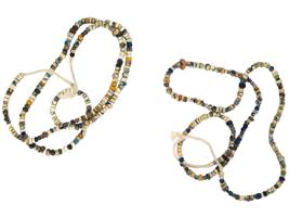 PAIR OF ANCIENT ROMAN MULTICOLORED GLASS BEAD NECKLACES